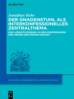 cover image of Der Gnadenstuhl als interkonfessionelles Zentralthema